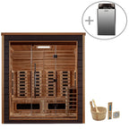 Golden Designs Visby 3-Person Full Spectrum Outdoor Hybrid Sauna (Cedar)
