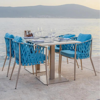 4-Piece Black Patio Dining Set