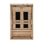 Dynamic Lucca 2-Person Low EMF FAR Infrared Sauna (Hemlock)