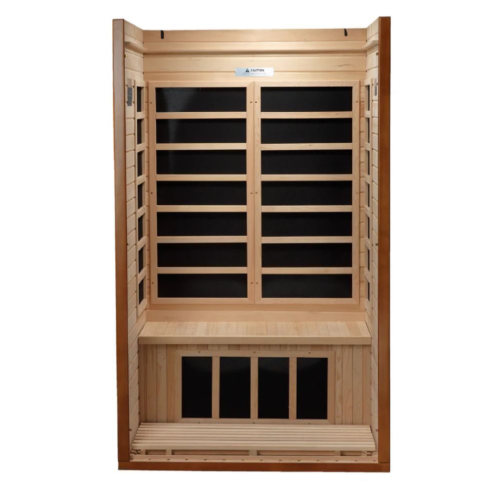 Dynamic Barcelona Elite 1-2-Person Ultra Low EMF FAR Infrared Sauna (Hemlock)
