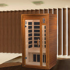 Dynamic Barcelona Elite 1-2-Person Ultra Low EMF FAR Infrared Sauna (Hemlock)