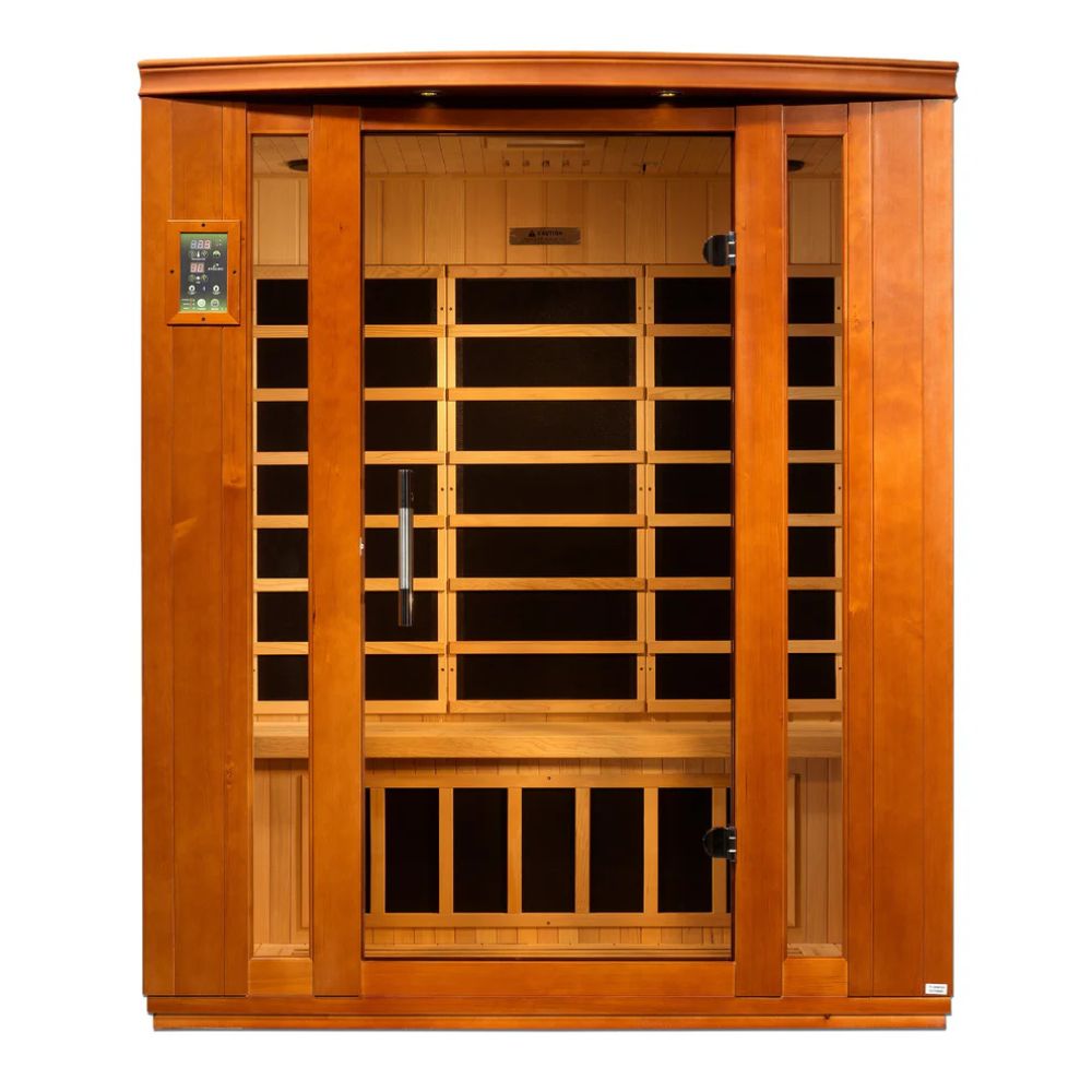 Dynamic Bellagio 3-Person Low EMF FAR Infrared Sauna (Hemlock)