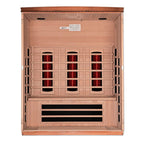 Dynamic Lugano 3-Person Full Spectrum Near Zero EMF Infrared Sauna (Hemlock)