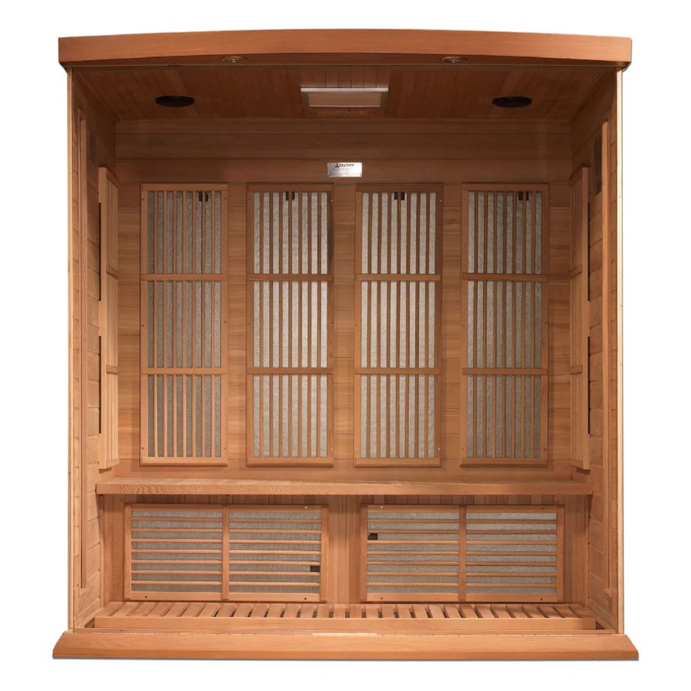 Maxxus 4-Person Low EMF FAR Infrared Sauna (Red Cedar)