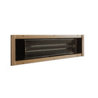 Decorative wall vent with honeycomb design on a white background