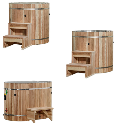 Golden Designs Dynamic Cold Therapy Pacific Cedar Barrel Cold Plunge