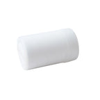White cylindrical object on a white background